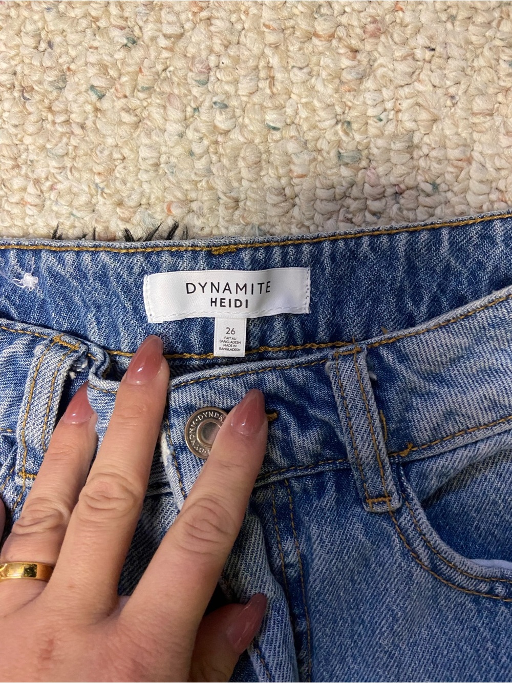 Dynamite Heidi Light Blue High-Rise Wide-Leg Jeans - Picture 3 of 6
